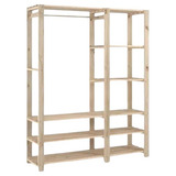 Arara Organizador De Roupas E Livros C 5 Prateleiras Cabide