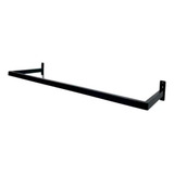 Arara Para Roupas De Loja De Parede Preto Fosco 60cm