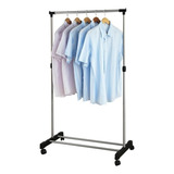 Arara Roupas Simples Aço Inox Altura Regulavel Com Rodizios