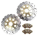 Arashi Discos De Freio Dianteiros Parafusos De Montagem Para Suzuki DL650 V STROM 650 2004 2006 DL1000 V STROM 1000 2002 2010 SV1000 2003 2007 SV1000S 03 07 Acessórios De Motocicleta Ouro