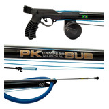 Arbalete Pk Brasil Completo Customizado Azul Pk Sub Pesca