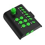 Arcada Rocker Jogo Joystick Arcade Console De Jogo Rocker Controlador Recarregável Do Punho Do Jogo De Arcada Para Caixa Superior Ajustada Preto Verde