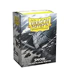 Arcane Tinmen Dragon Shield Card Sleeves Matte Dual Snow Standard Size 100CT MGT Card Sleeves Are Smooth Tough Compatible With Pokemon Yugioh Magic The Gathering Card Sleeves