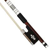 Arco Flor De Lis Com Guarnição Prateada Para Violino 4 4