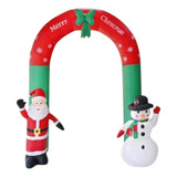 Arco Papai Noel Inflável Enfeite Natalino 2 7x2 2 M