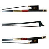 Arco Violino 4 4 Fibra Liso Talão Flor De Lis Crina Animal