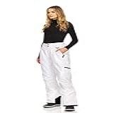 Arctic Quest Calça Feminina De Esqui De Neve Resistente à água Softshell Com Isolamento Flare Para Snowboard Caminhadas Inverno E Atividades Ao Ar Livre Branco G