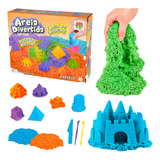 Areia Brinquedo Infantil Modelar Divertida Castelo
