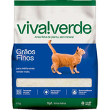 Areia Gato Viva Verde P Gatos Limpeza Plena 4kg fina 
