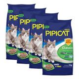 Areia Higiênica Para Gatos Kelco Pipicat Classic 4kg 4 Un