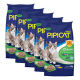 Areia Higiênica Para Gatos Kelco Pipicat Classic 4kg 5 Un