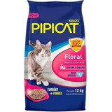 Areia Higiênica Para Gatos Pipicat Floral 12kg