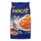 Areia Higiênica Pet Para Gato Pipicat Multicat 12 Kg