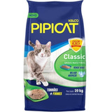 Areia Higiênica Pipicat Kelco Classic Grãos Médios 20kg