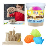 Areia Mágica Cinética Art Kids Natural 550g Cores Variadas