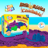 Areia Mágica Cinética Castelinhos Art Kids 400g Acrilex Cor Azul roxo