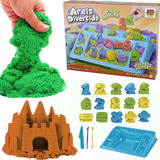 Areia Massinha Modelagem Sensorial Moldes De Matemática 500g