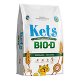 Areia Sanitária Higiênica Granulado Kets Bio d 3kg Para Gato