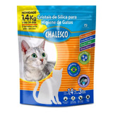Areia Sanitária Pet Gato Cristais De Sílica 1 4kg Chalesco