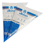 Argamassa Massa Polimérica Bisnaga 3kg Kit 2und Ubeton