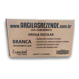 Argila Branca Para Modelagem Caixa Com 14 Unidades Cor Branco
