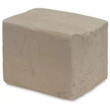 Argila Escolar Branca 1kg Modelar Escultura Artesanato
