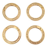 Argola Articulada C Strass Dourada 3 5 Externo C 04