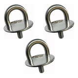 Argola Náutica U Bolt Parafuso 10mm Inox Kit Com 3