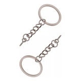 Argola Para Chaveiro Italiana Prata 25mm Pitão 100 Peç