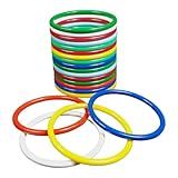 Argola Plástica Varias Cores Grande 12 Cm 20 Pçs Atacado