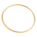 Argola Pulseira Aço Inoxidável Dourada Feminina Não Preteja Comprimento 6 Cm Cor Dourado Diâmetro 6 Cm