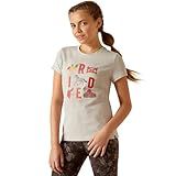ARIAT Camiseta Infantil Icônica Unissex Cinza Mesclado G