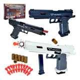 Arma Automatica Nerf De Brinquedo Com Dardos Capsulas