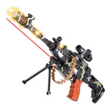 Arma Brinquedo Militar Laser Fuzil Luz