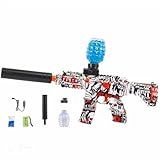 Arma De Brinquedo Elétrica Airsoft MP5 Azul Ou Vermelho 5 Mil Bolinhas De Gel Óculos De Proteção E Silenciador Para Meninos Meninas Adultos E Crianças Arma De Gel Para Brincar Ao Ar Livre