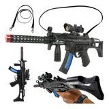 Arma De Brinquedo Fuzil M16 Som Luz E Laiser Longo Alcance