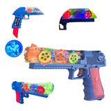 Arma De Brinquedo Infantil Glock Com Som E Luz Led