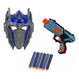 Arma Nerf Lançador De Dardo mascara Transformers Brinquedo