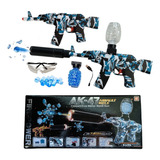 Arma Rifle Ak 47 Bolinha Gel Orbeez Automática Arminha