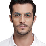 Armação De Óculos Para Grau Lente Feminino Masculino Leve