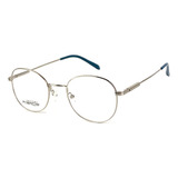 Armação Masculina Redondo Para Grau Em Titanium Am295