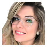 Armação Óculos De Grau Descanso Diamante Cristal Feminino