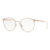 Armação Óculos De Grau Kipling Kp1112 H350 51 Cor Ouro E Top Nude
