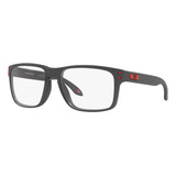 Armação Óculos De Grau Oakley Holbrook Rx Ox8156l 8156b1 56 Cor Cinza aço Claro
