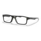 Armação Óculos De Grau Oakley Plank 2 0 Ox8081 808106 53 Cor Polished Grey Smoke