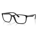 Armação Óculos De Grau Ray Ban Rx7207l 8164 57 Cor Preto