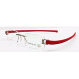 Armação Oculos De Grau Tag Heuer Th5069 Vermelho case Linda