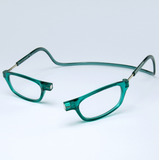 Armação Óculos Leitura Clikko Verde Com Imã prático moderno