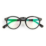Armação Óculos Masculino Feminino Redondo Geek 2 Retro Two