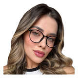 Armação Óculos Sem Grau Redondo Feminino Transparente